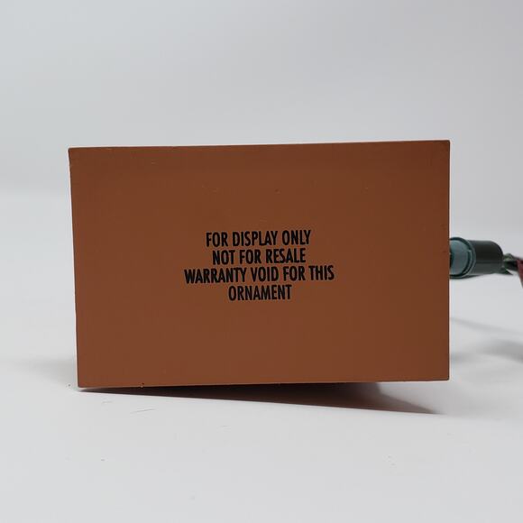 1994 Hallmark Clock w/ Pendulum Holiday Christmas Ornament Display - Picture 7 of 8